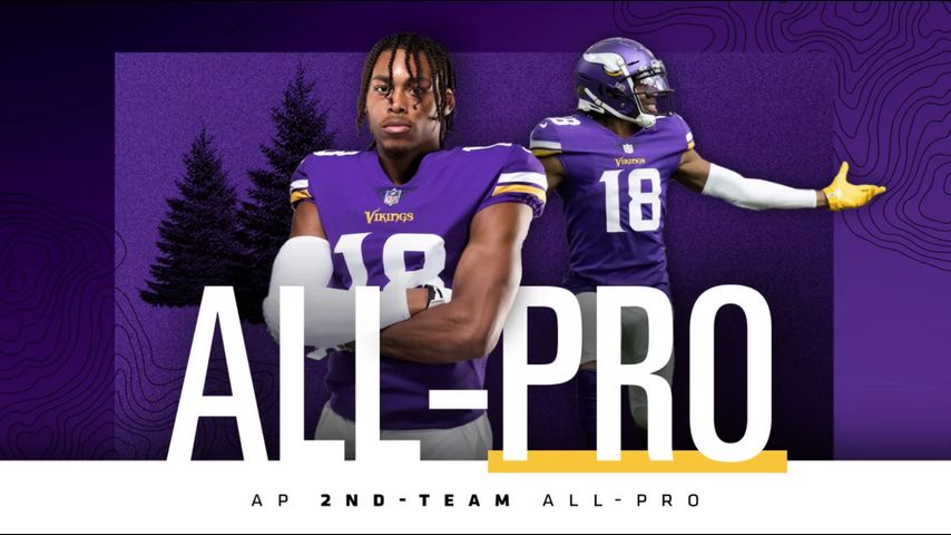 Vikings' Justin Jefferson named second-team all-pro, misses first