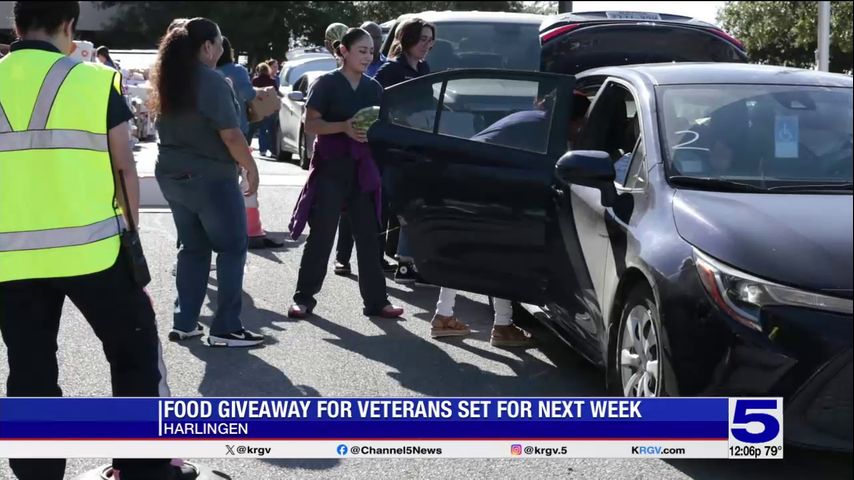 Food giveaway for veterans set for next week in Harlingen