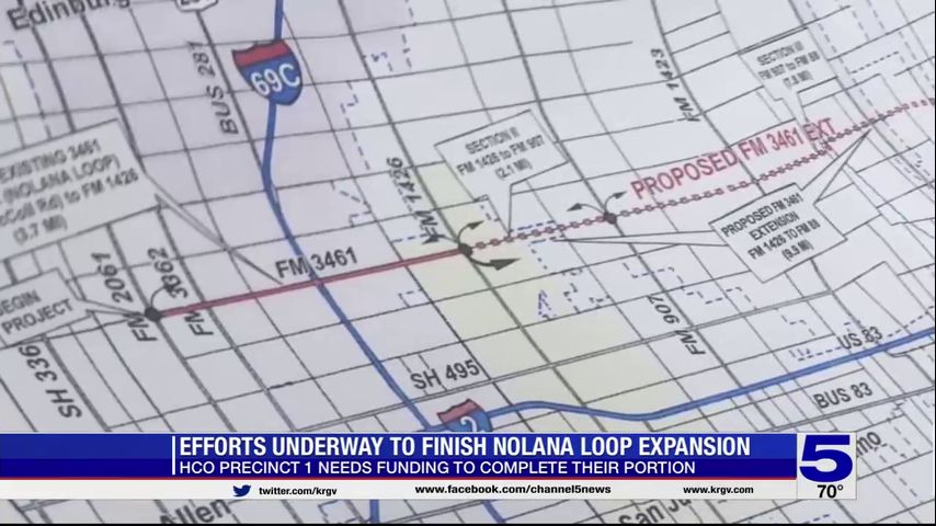 Efforts underway to finish Nolana Loop expansion