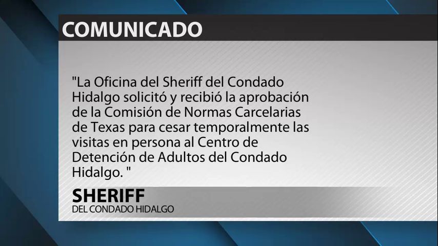 Las visitas a la cárcel del condado de Hidalgo se suspenden temporalmente debido a preocupaciones de COVID-19