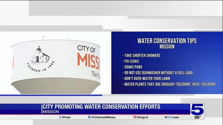 City of Mission promoting water conservation efforts