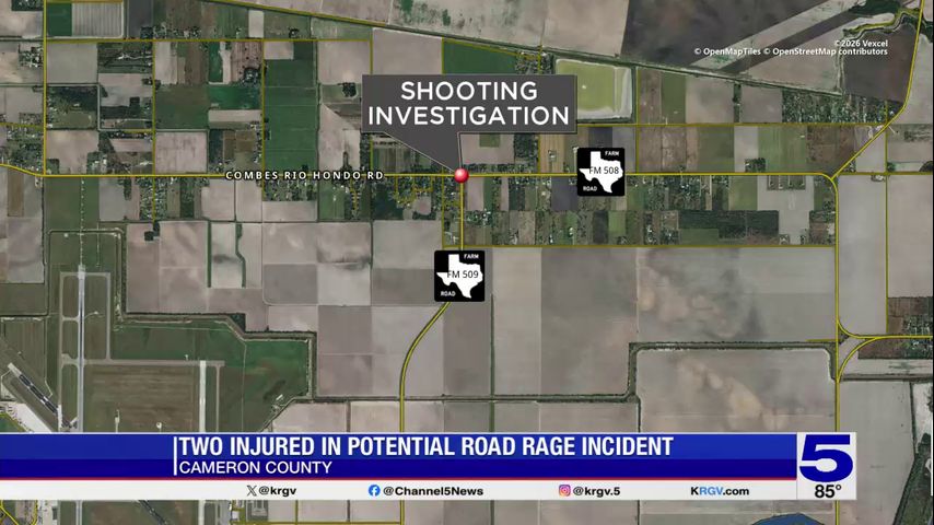 Two people hospitalized in possible road rage shooting near Harlingen