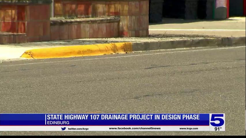 State Highway 107 drainage project in Edinburg in design phase