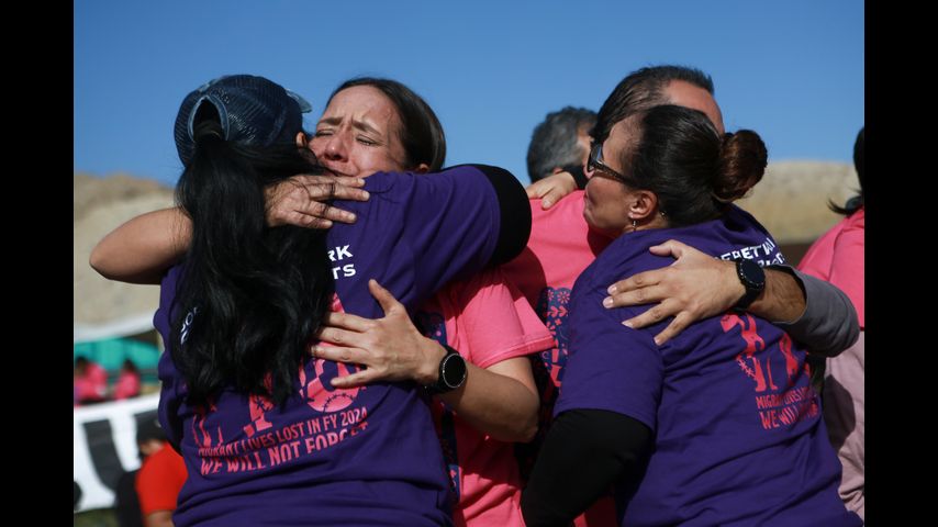 Nearly 200 families separated by US-Mexico border reunite briefly in annual event