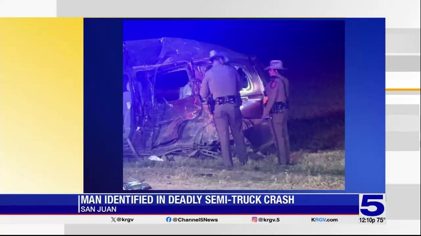 Edinburg man dies in two-vehicle crash in San Juan