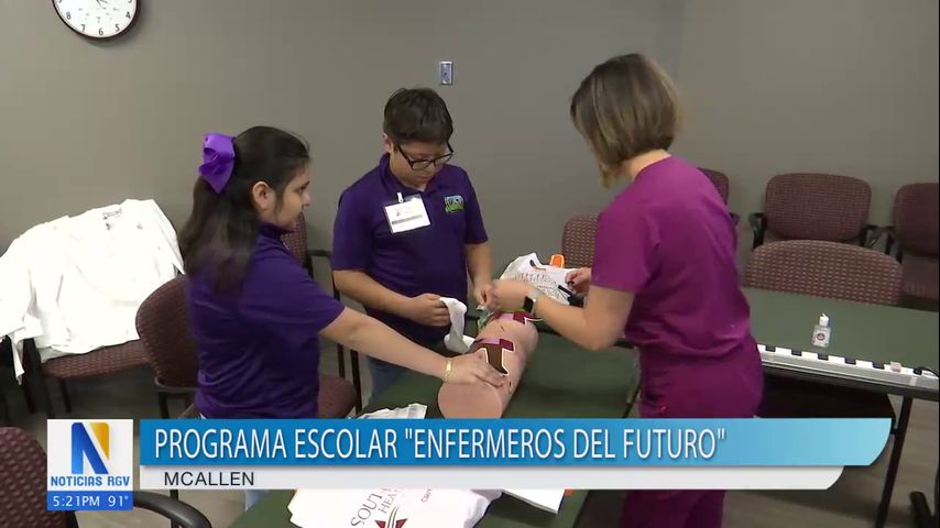 Estudiantes de McAllen ISD participan en programa escolar 'Enfermeros del Futuro'