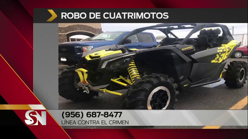 Policía de McAllen investiga robo de cuatrimotos