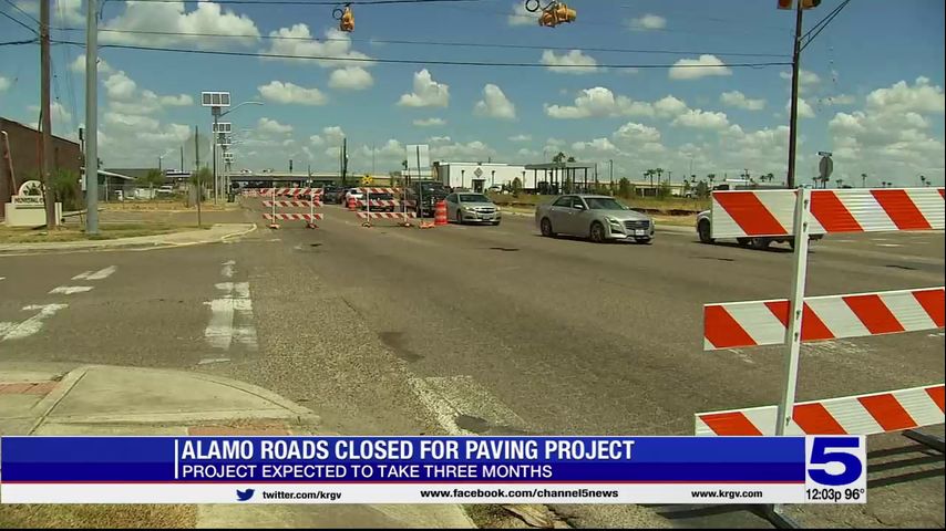 Road closures in effect for street paving project in Alamo