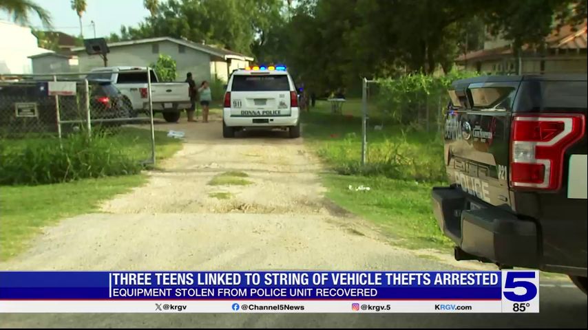 Three teens arrested in connection to string of vehicle burglaries ...