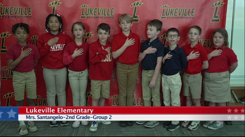 The Pledge of Allegiance, Lukeville Elementary, 2nd Grade, Mrs ...