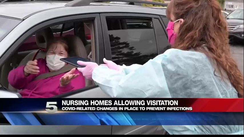 Nursing homes cautiously start allowing visitors again