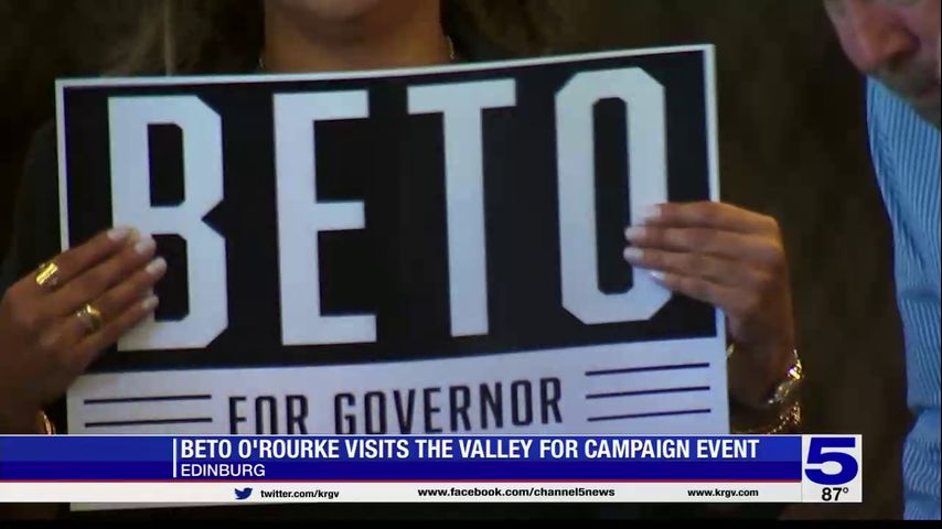 O'Rourke discusses gun laws, Roe v. Wade during campaign event in Edinburg