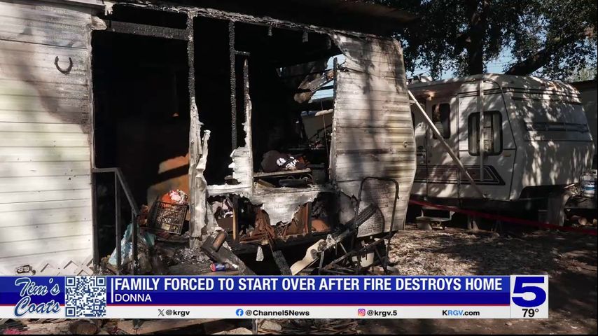 Donna family of 6 starting over after losing everything in mobile home fire