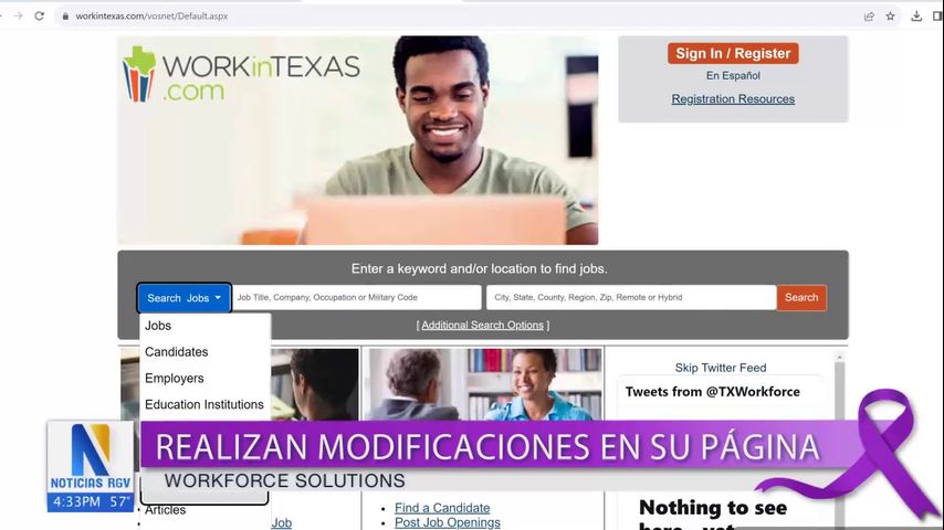 'Work in Texas' mejora su servicio de búsqueda de empleo