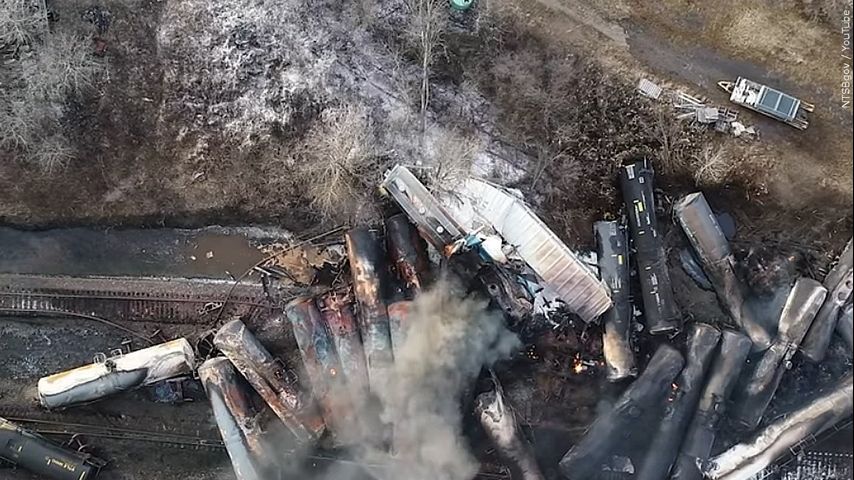Train derails in Ohio prompting water department to take precautions