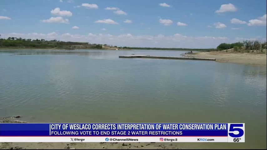 Weslaco commissioners vote to lift stage two water restrictions