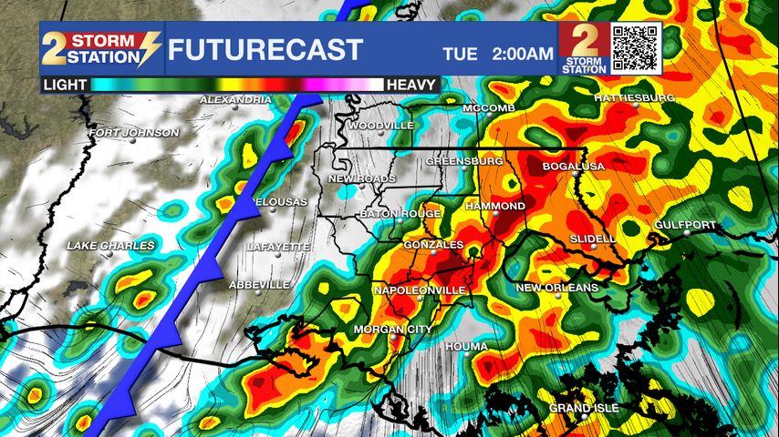 Nov. 17 - Heavy rainfall and some strong storms possible with strong ...