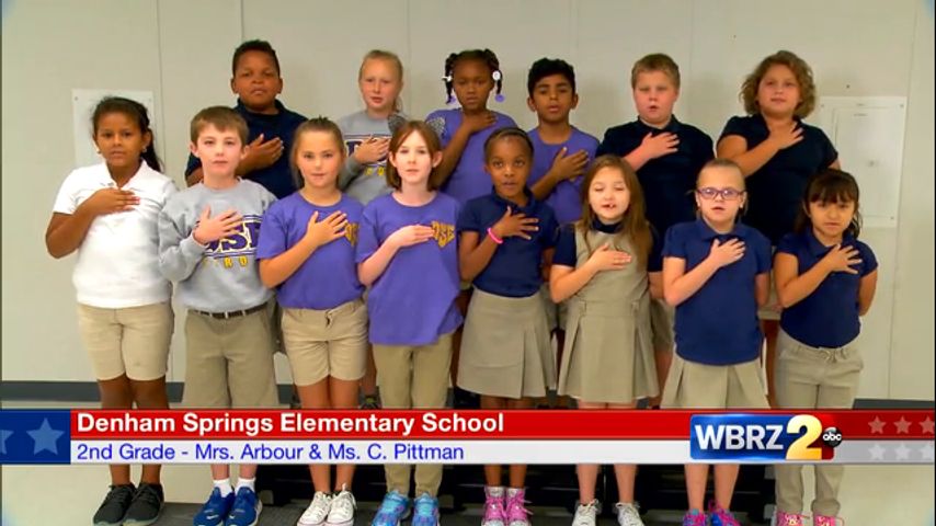 The Pledge Of Allegiance Denham Springs Elementary School Mrs Arbour Mrs Pittman 3rd Grade