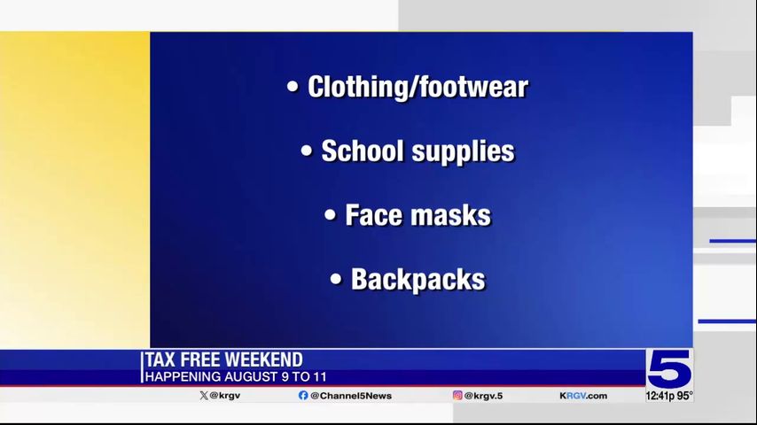 Tax Free Weekend begins Friday