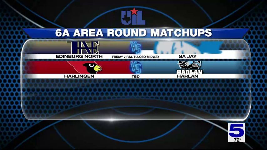 6A & 5A Boys HS Basketball Area Round Matchups