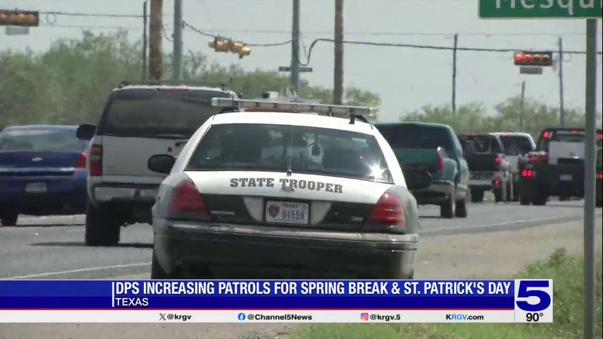 DPS troopers increasing patrols for spring break, St. Patrick's Day