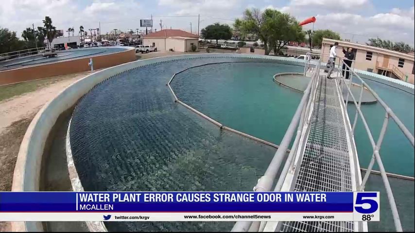 McAllen residents complain of strange odor in water