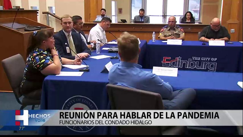 El grupo de trabajo de salud pública se reúne para discutir el estado de COVID en Edinburg