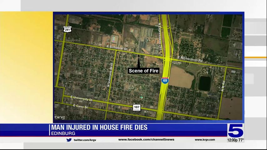 Man dies after house fire in Edinburg