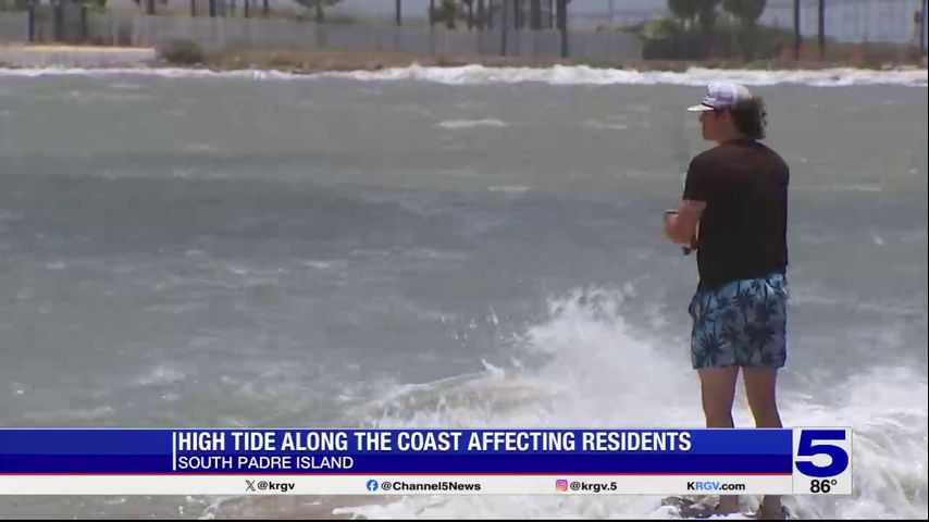 Residents continue to be affected by high tide levels along the Cameron County coastal areas