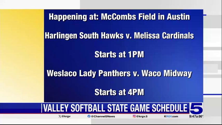 Valley softball teams advancing to state championship