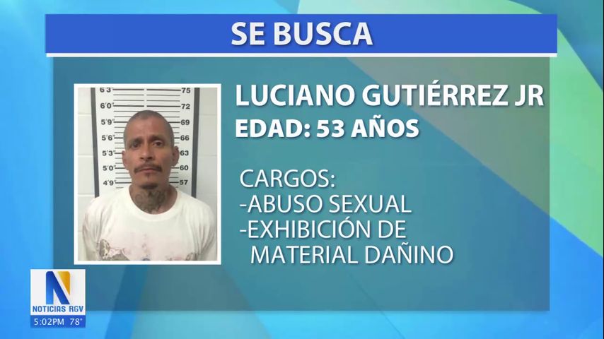 Policía de Raymondville busca a hombre con órdenes de arresto por abuso sexual infantil