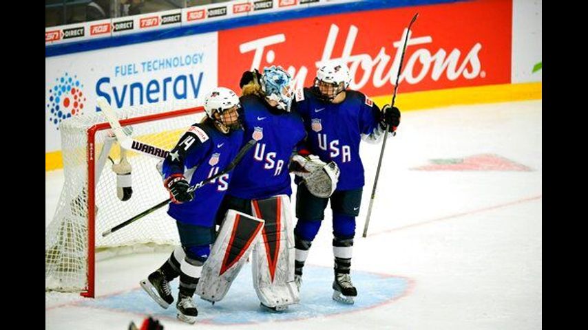 US edges Canada 3-2 in women's hockey worlds in Finland