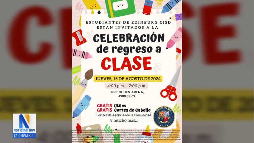 Distrito escolar de Edinburg invita a estudiantes a participar en evento de vuelta a clases