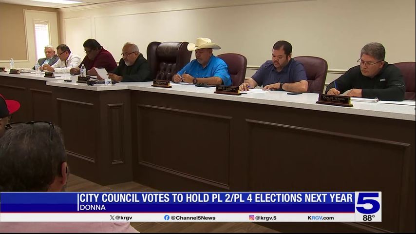 Donna City Council votes to hold elections for city commissioner seats next year