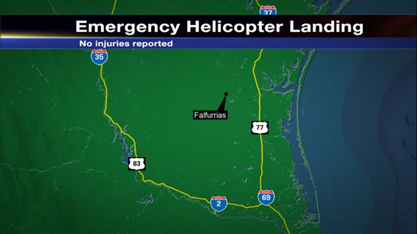 Helicóptero Aterriza de Emergencia cerca de Falfurrias