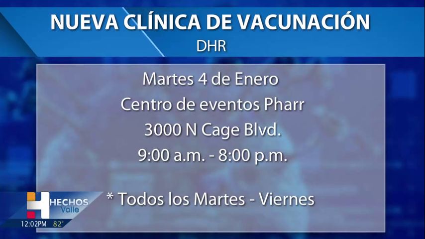 DHR Health Vaccine Clinic Moved to Pharr Events Center