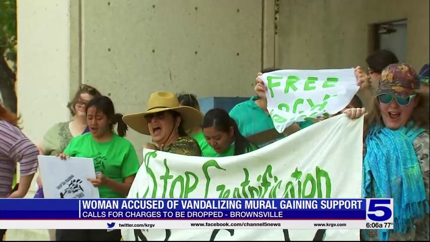 Petition sent to Cameron County DA to drop charges against activist accused of vandalizing Brownsville mural