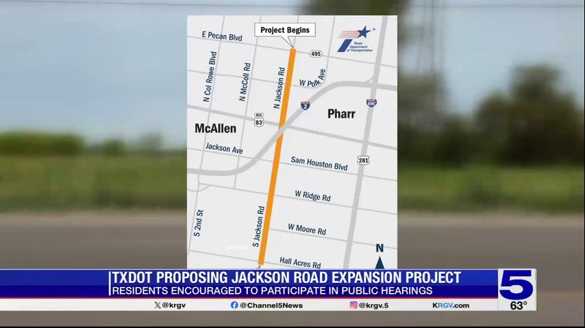 TXDOT proposing Jackson Road expansion in McAllen