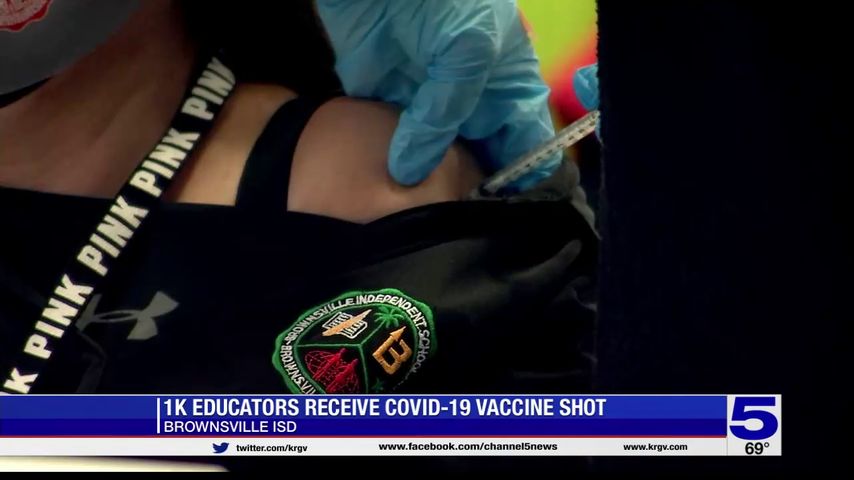 'I'm so grateful': 1,000 Brownsville educators receive COVID-19 vaccine