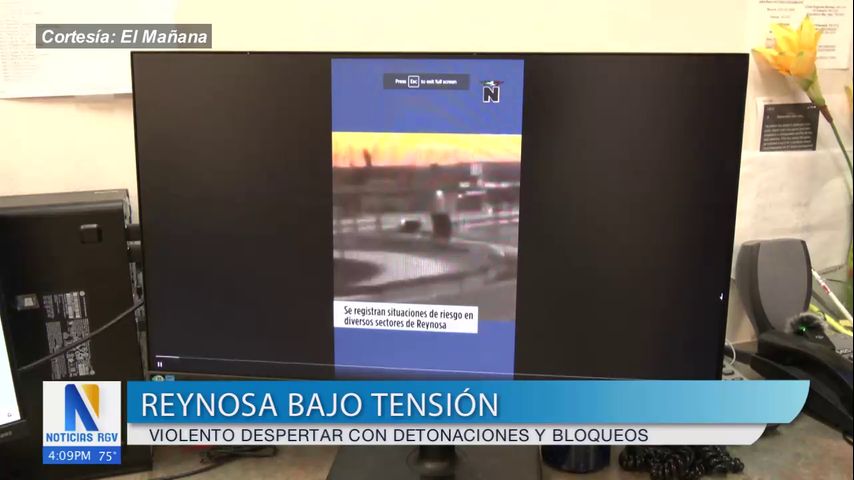 Reynosa bajo tensión violento, despertar con detonaciones y bloqueos