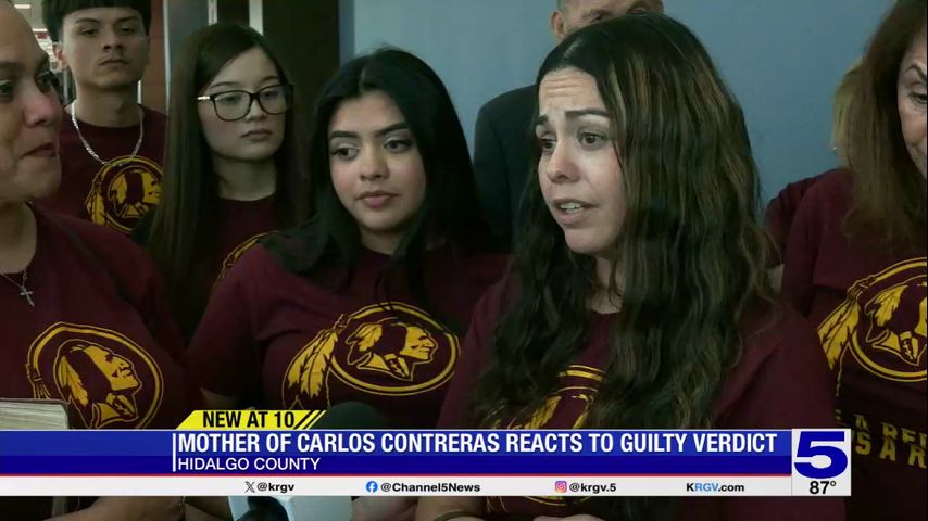 Mother of slain Donna High School student reacts to guilty verdict