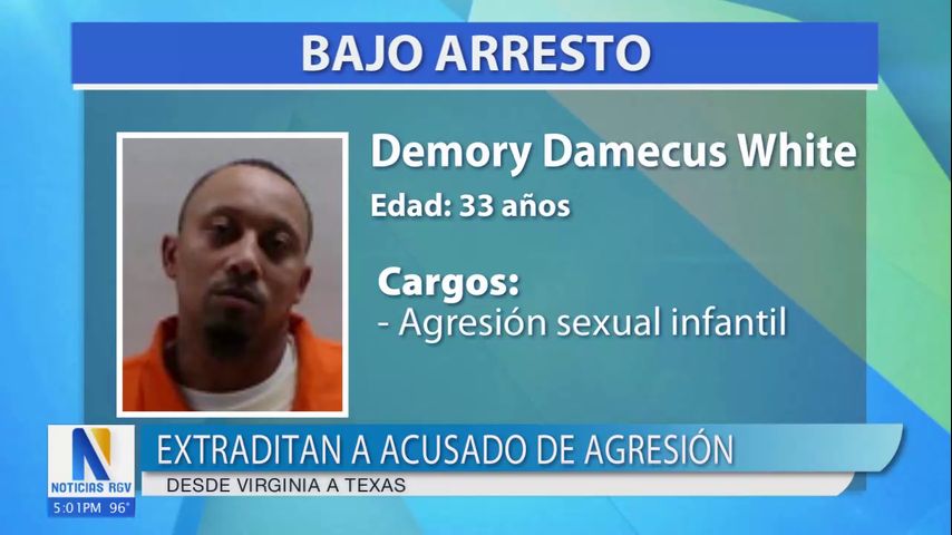 Extraditan a hombre acusado de presuntamente agredir sexualmente a menor de edad en el condado Cameron