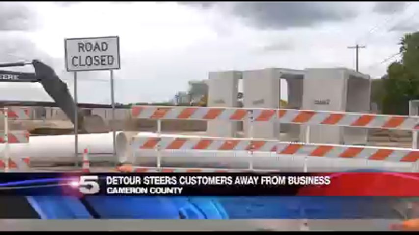 Road Block Diverts Business