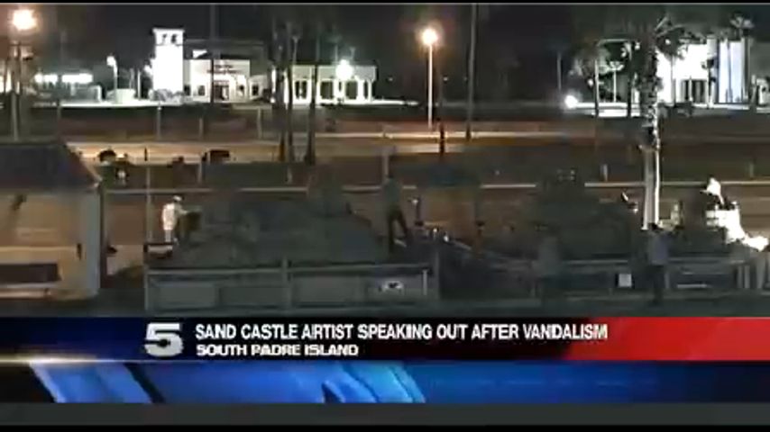 Artista del Castillo de Arena Habla Sobre el Vandalismo Reciente
