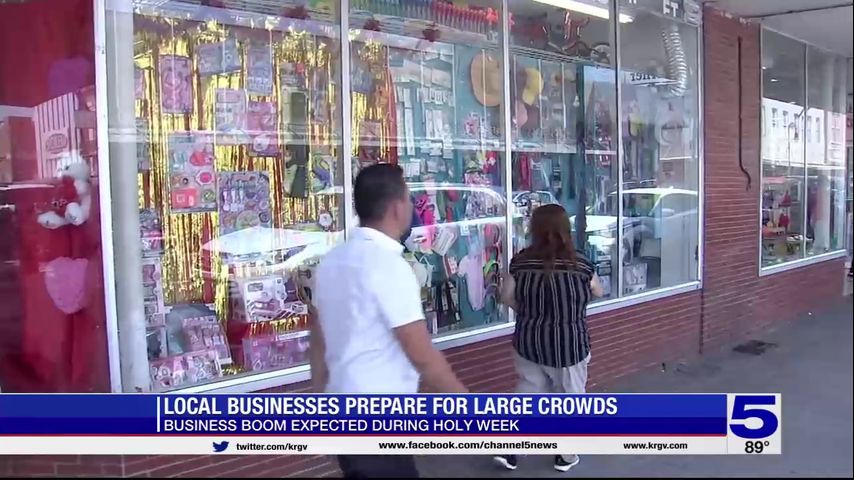 Valley businesses prepare for large crowds during Holy Week