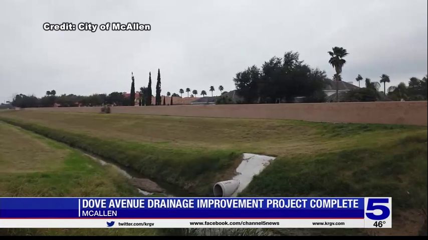 McAllen drainage improvement project complete