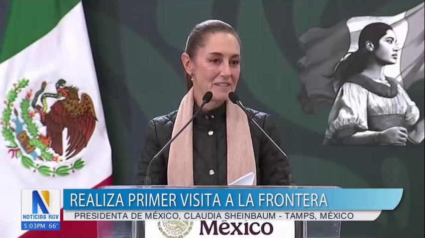 Claudia Sheinbaum visita por primera vez Tamaulipas como presidenta de México