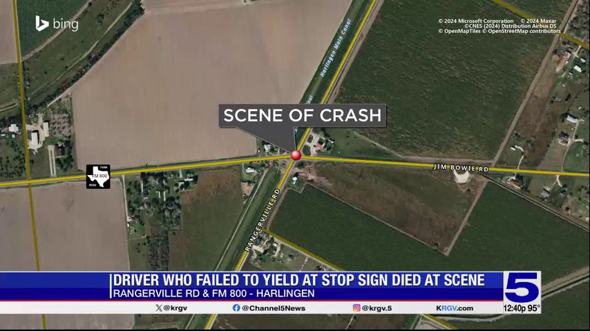 One person dead after a two-vehicle crash in Harlingen