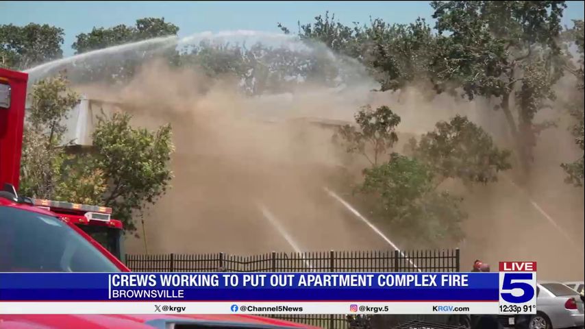Crews respond to fire at Brownsville apartment complex