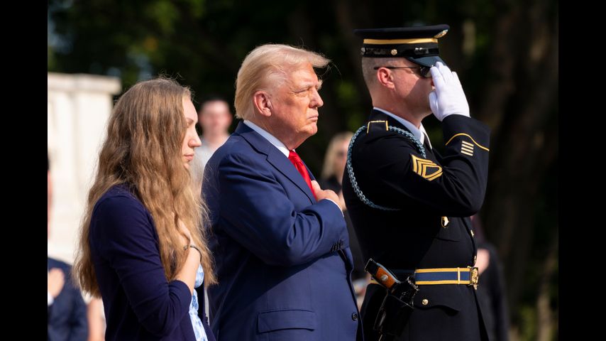 Trump issues statement from Gold Star families defending Arlington Cemetery visit and ripping Harris